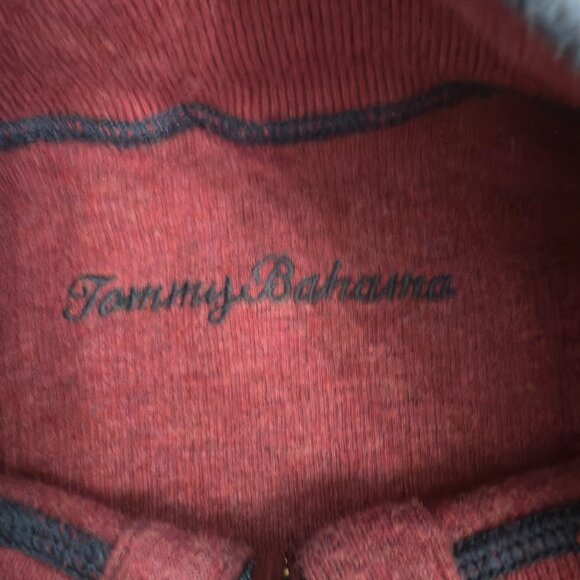 Tommy Bahama Reversible 1/4 Zip Pullover - Picture 5 of 12